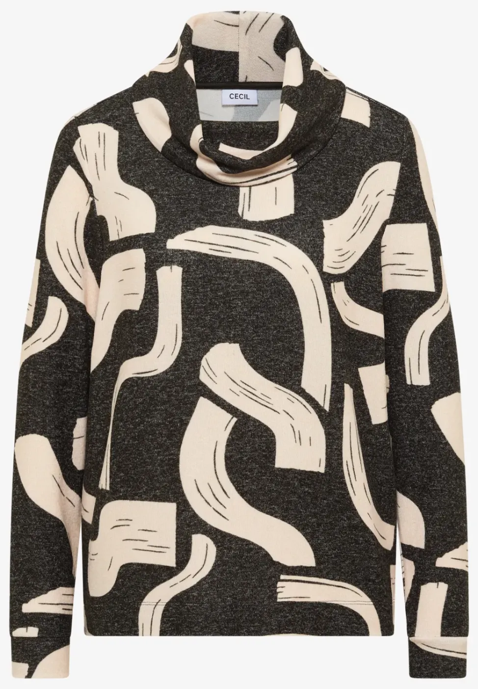 Gemustertes Melange Shirt