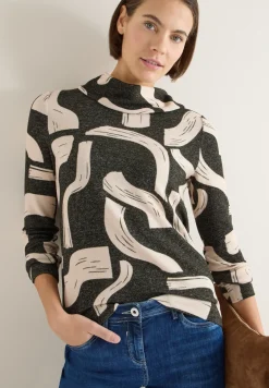 Gemustertes Melange Shirt