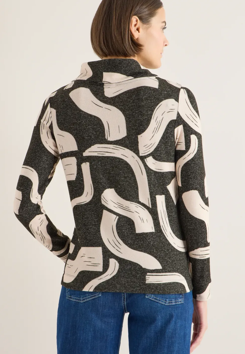 Gemustertes Melange Shirt