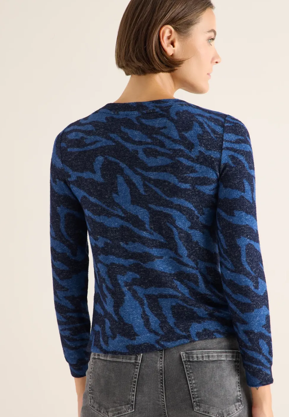 Gemustertes Melange Shirt