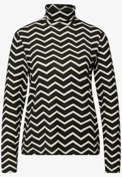 Gemustertes Rollkragenshirt
