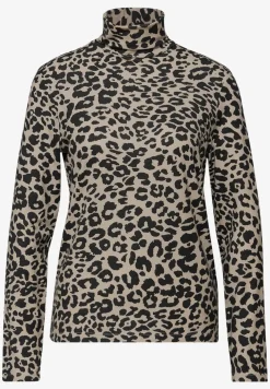Gemustertes Rollkragenshirt