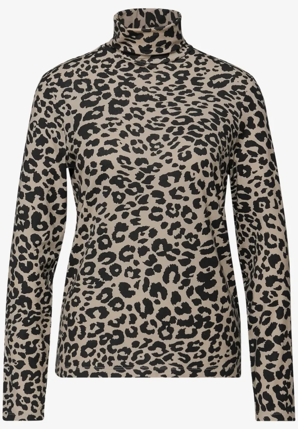 Gemustertes Rollkragenshirt