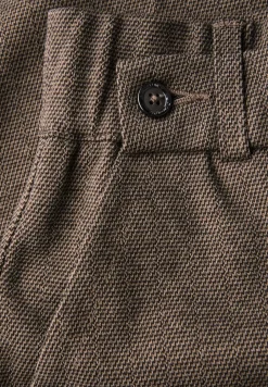 Gemusterte Straight Leg Hose