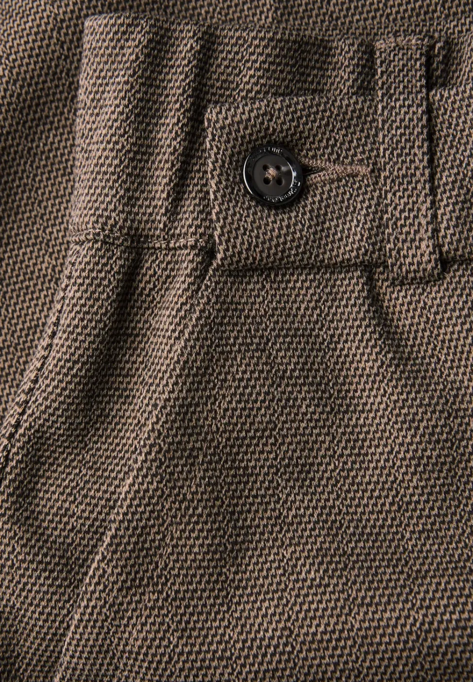 Gemusterte Straight Leg Hose