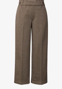 Gemusterte Straight Leg Hose