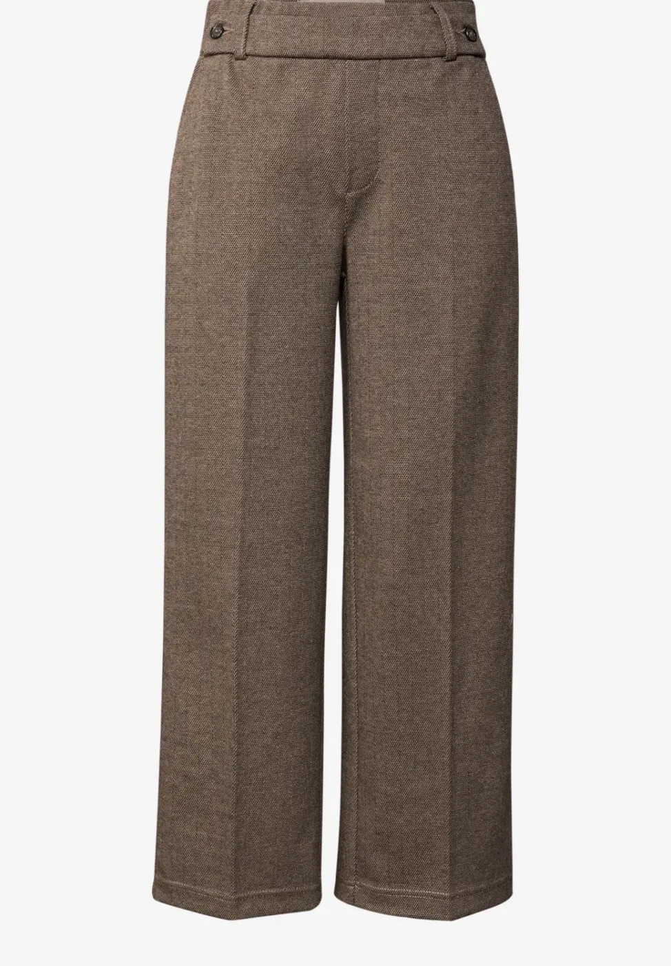 Gemusterte Straight Leg Hose