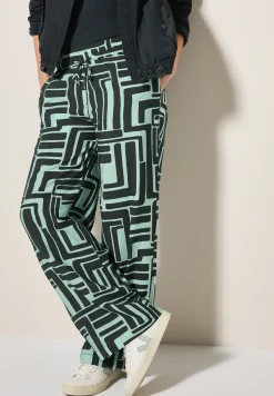 Gemusterte Strukturhose