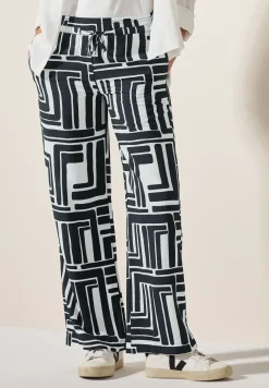 Gemusterte Strukturhose