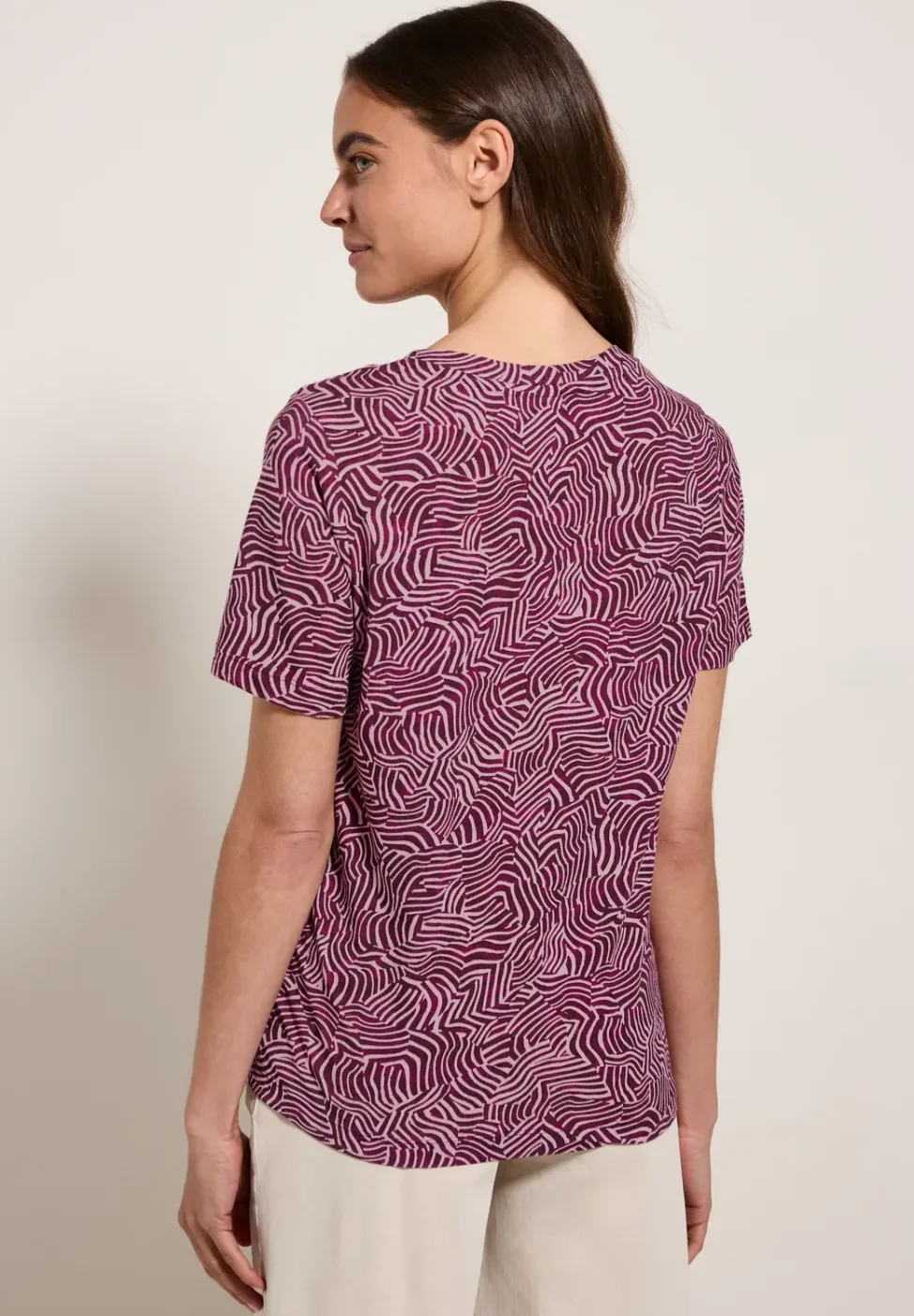 Gemustertes T-Shirt
