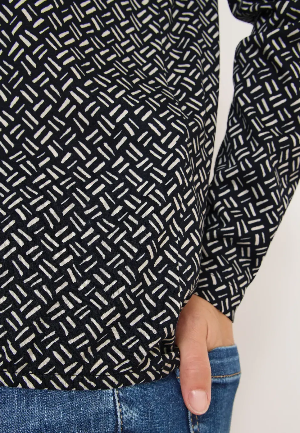 Gemustertes Tunika-Shirt