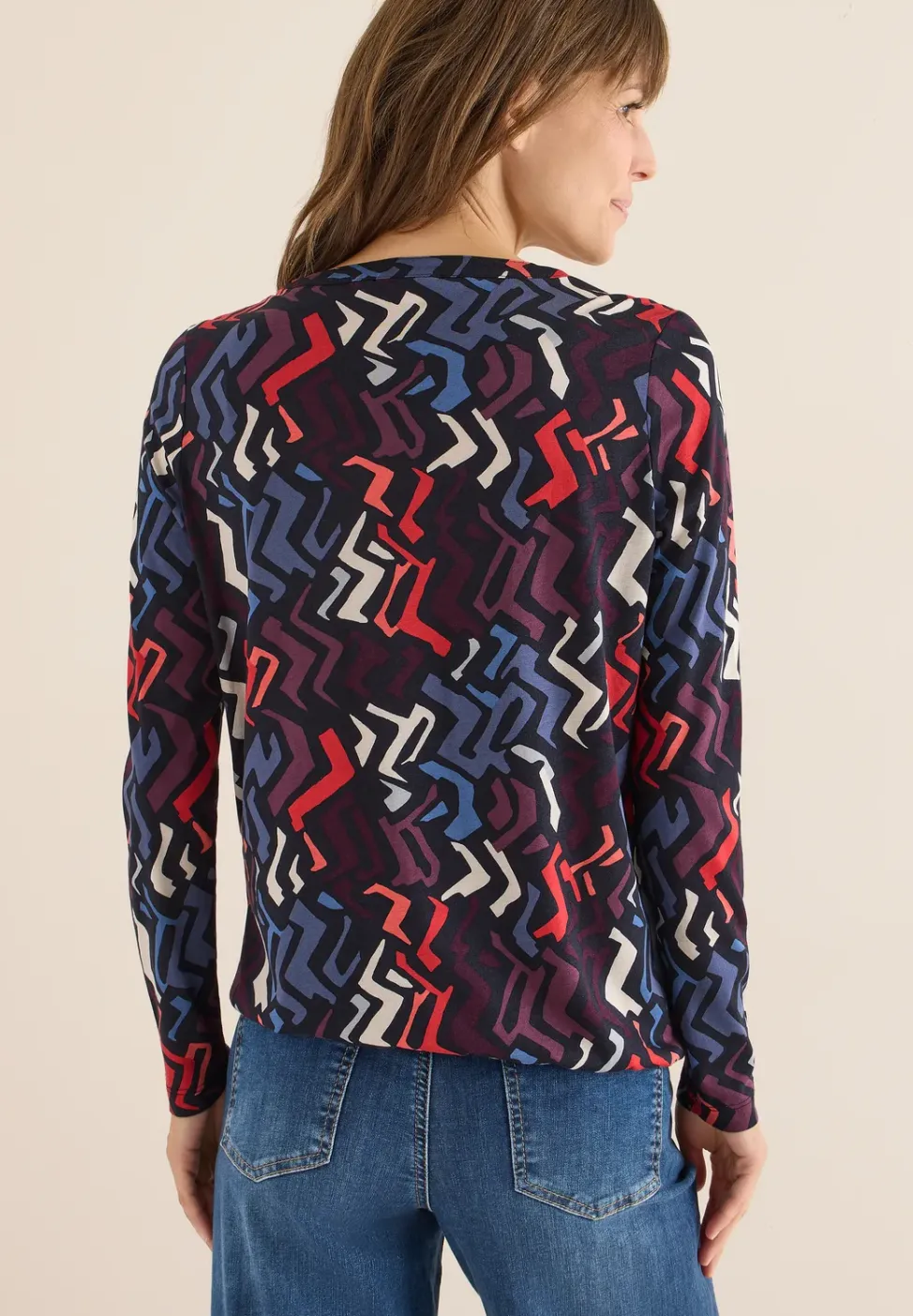 Gemustertes Tunika-Shirt