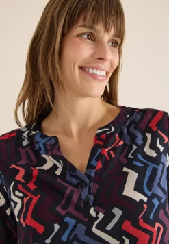Gemustertes Tunika-Shirt