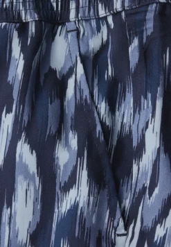 Gemusterte Wide Leg Hose