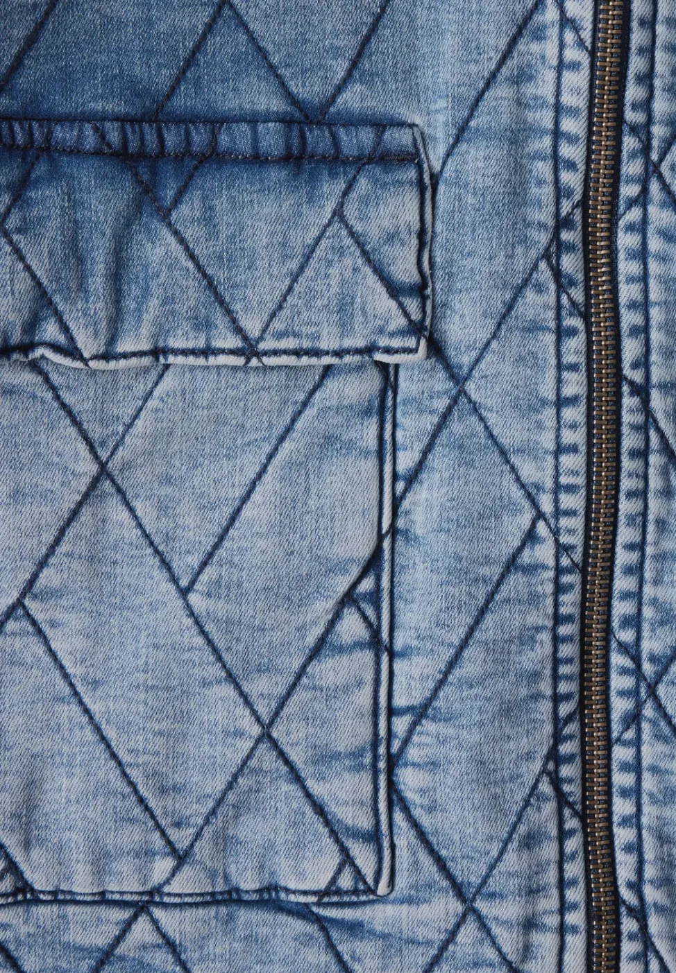 Gesteppte Jeansjacke