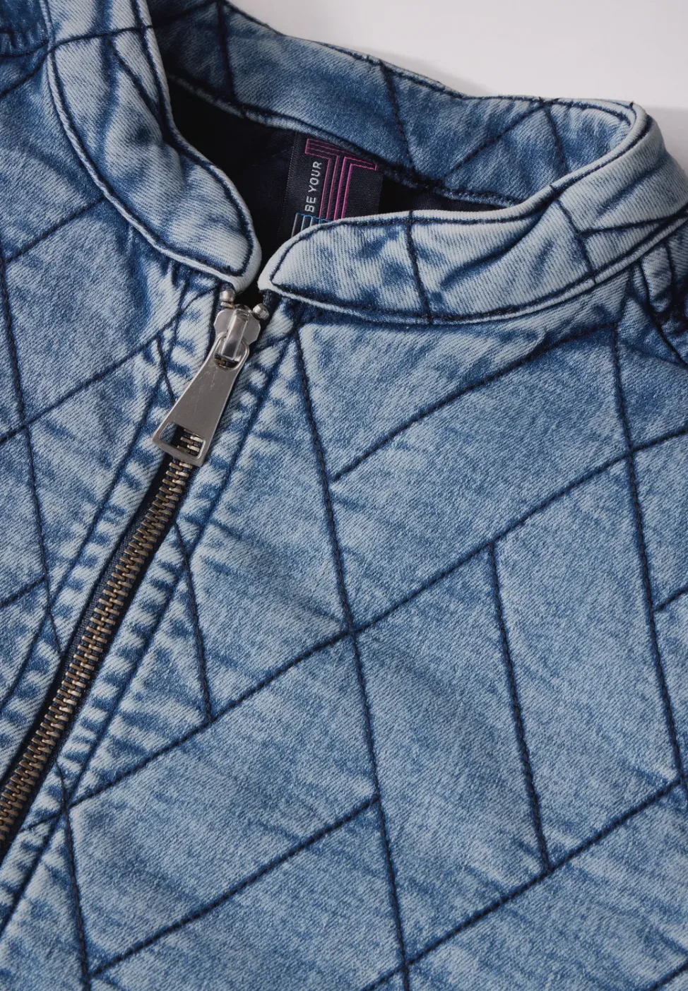 Gesteppte Jeansjacke