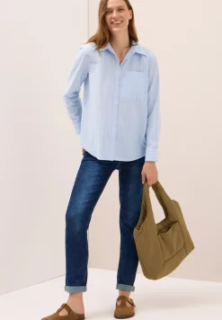 Gestreifte Hemdbluse