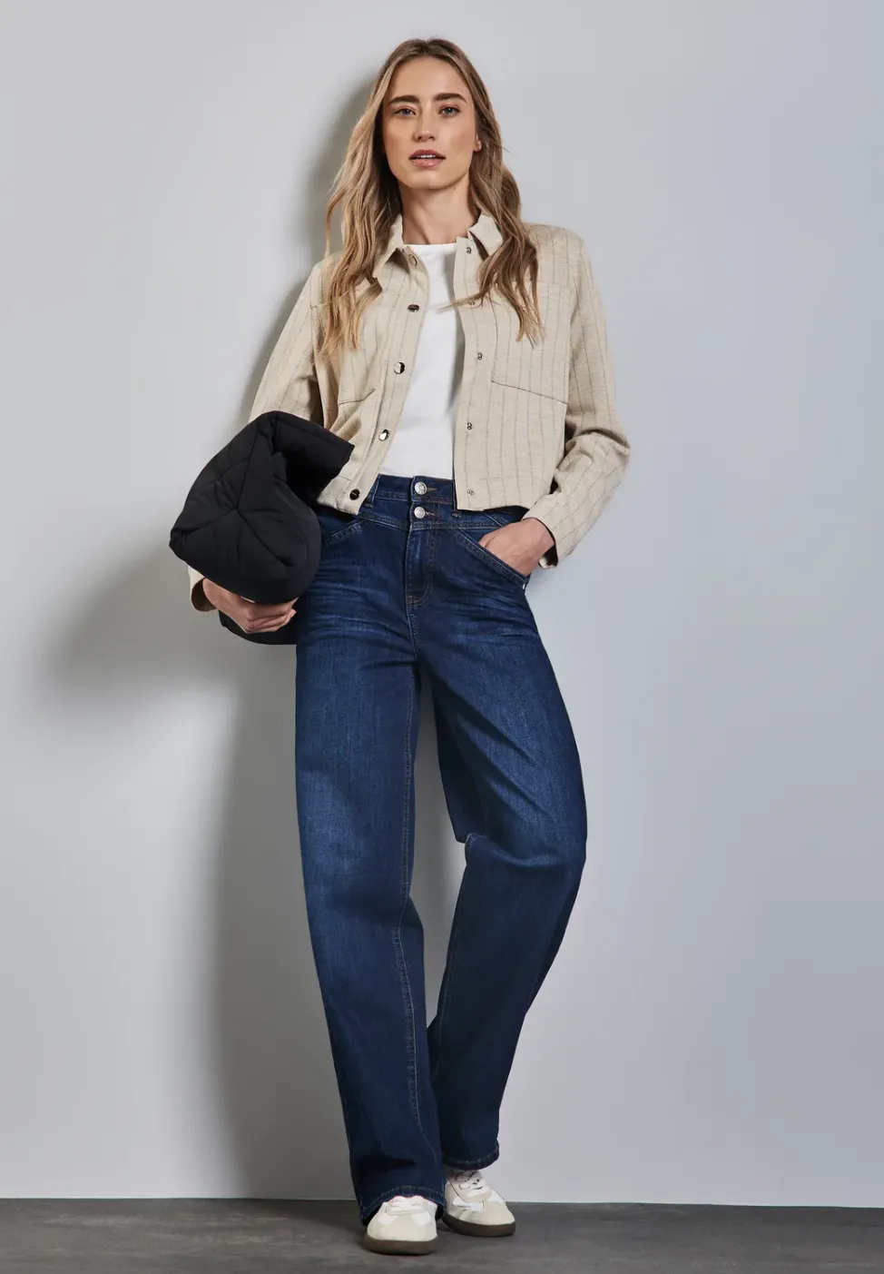 Gestreifte Jacke