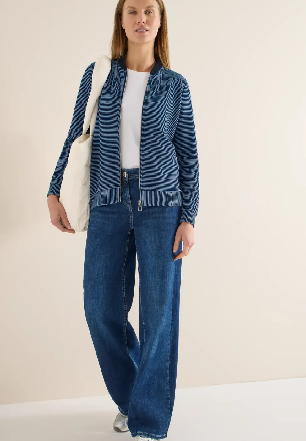 Gestreifte Jacke