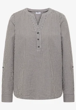 Gestreifte Seersucker Bluse