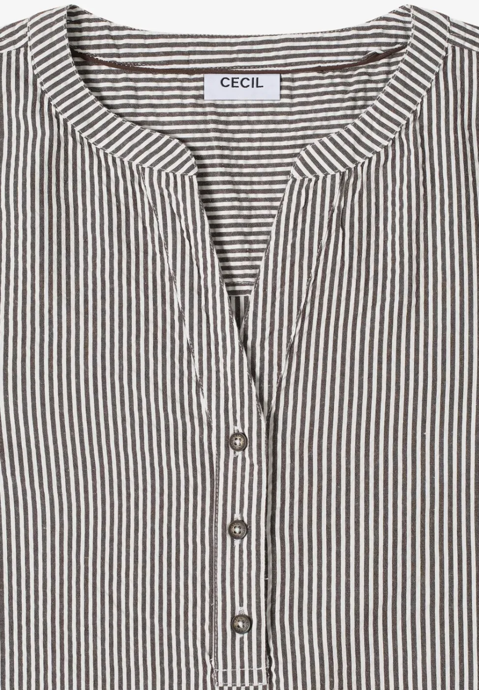 Gestreifte Seersucker Bluse