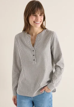 Gestreifte Seersucker Bluse