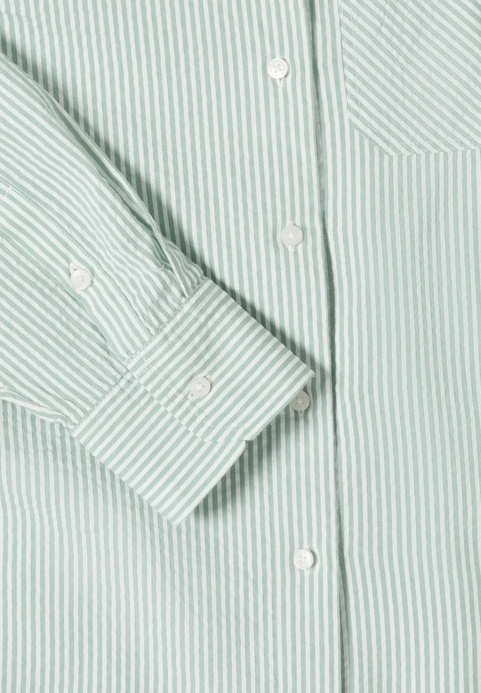 Gestreifte Seersucker Bluse