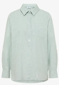 Gestreifte Seersucker Bluse