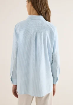 Gestreifte Seersucker Bluse