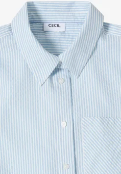 Gestreifte Seersucker Bluse