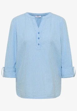 Gestreifte Seersucker Bluse