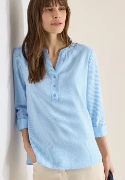 Gestreifte Seersucker Bluse