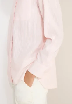 Gestreifte Seersucker Bluse