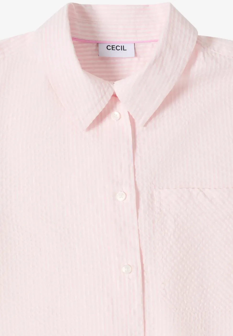Gestreifte Seersucker Bluse