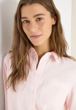 Gestreifte Seersucker Bluse
