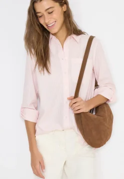 Gestreifte Seersucker Bluse