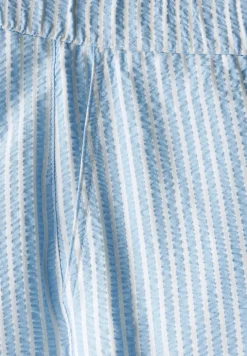 Gestreifte Seersucker Hose