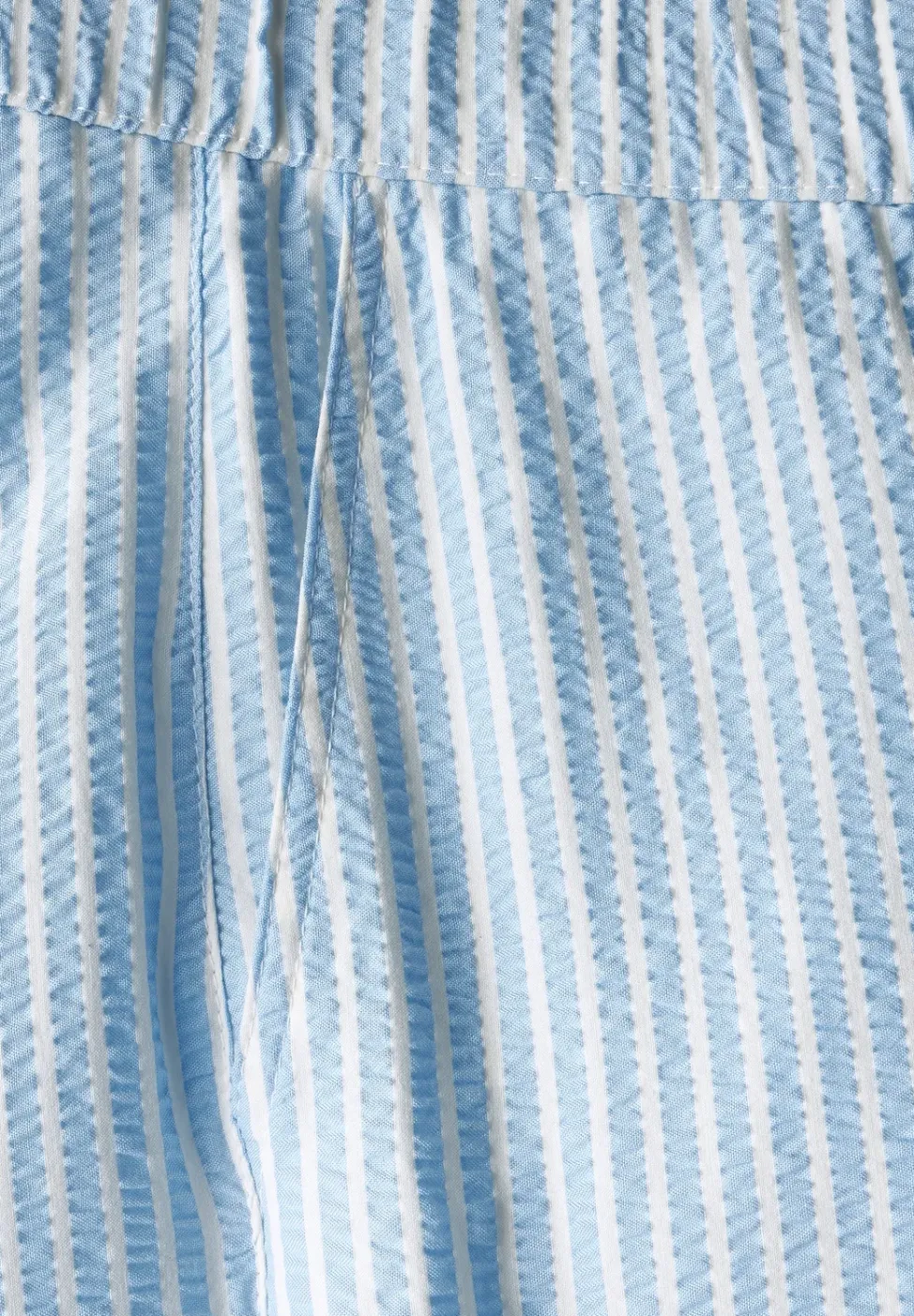 Gestreifte Seersucker Hose