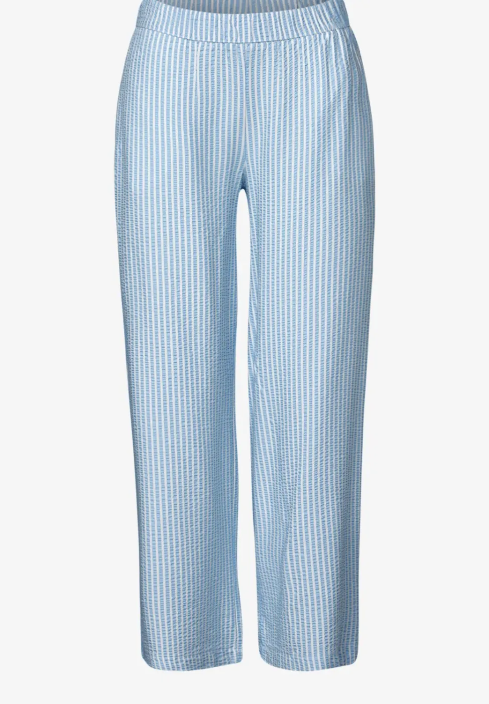 Gestreifte Seersucker Hose