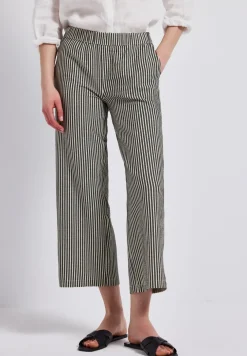 Gestreifte Seersucker Hose