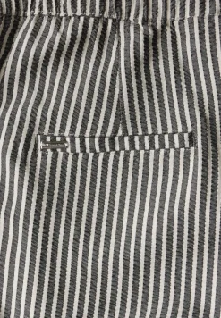 Gestreifte Seersucker Hose