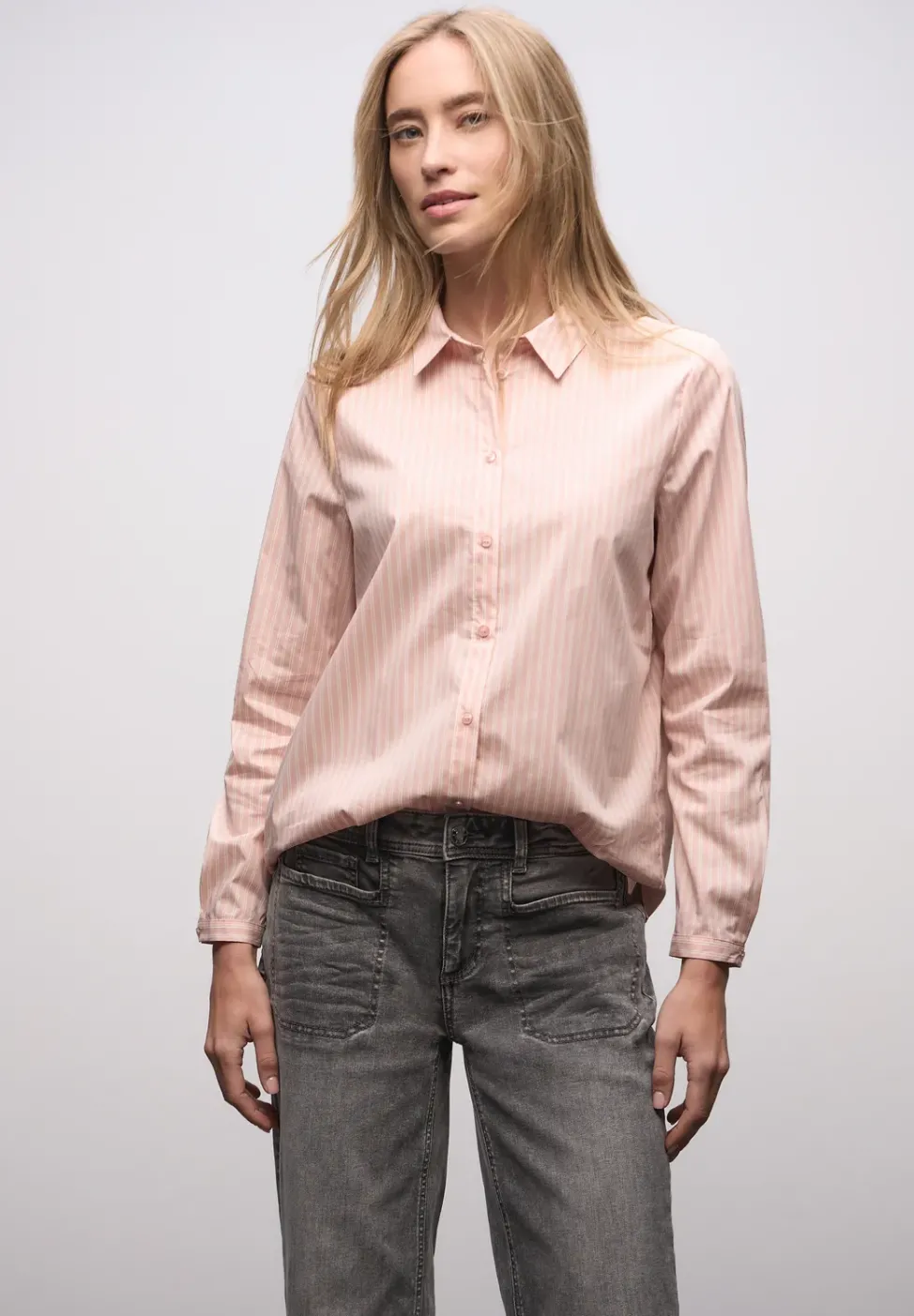 Gestreifte Business Bluse