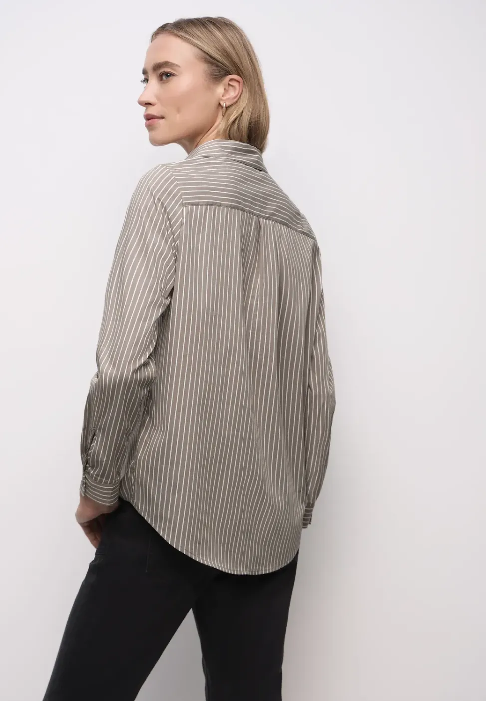 Gestreifte Business Bluse