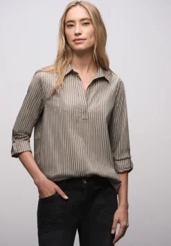 Gestreifte Business Bluse
