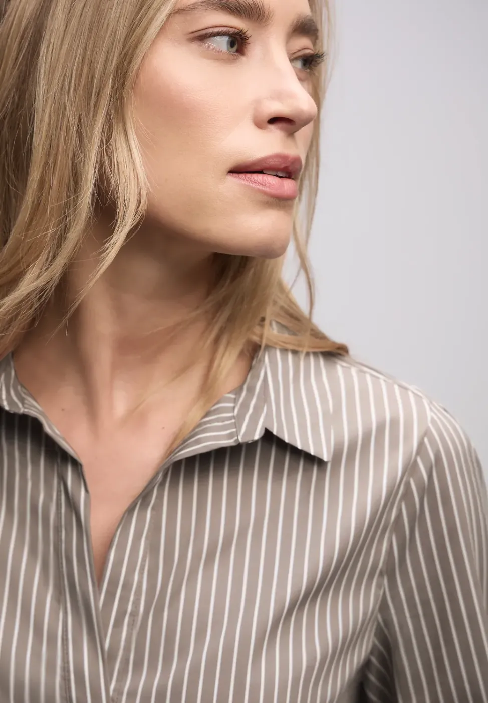 Gestreifte Business Bluse