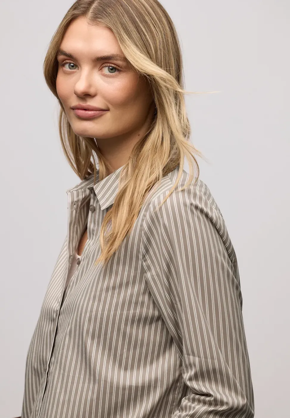 Gestreifte Business Bluse