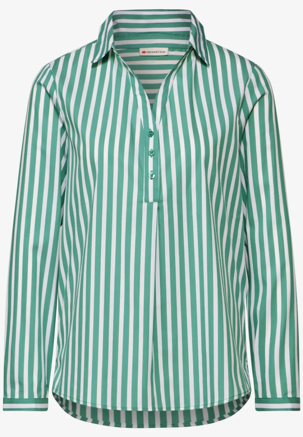 Gestreifte Business-Bluse