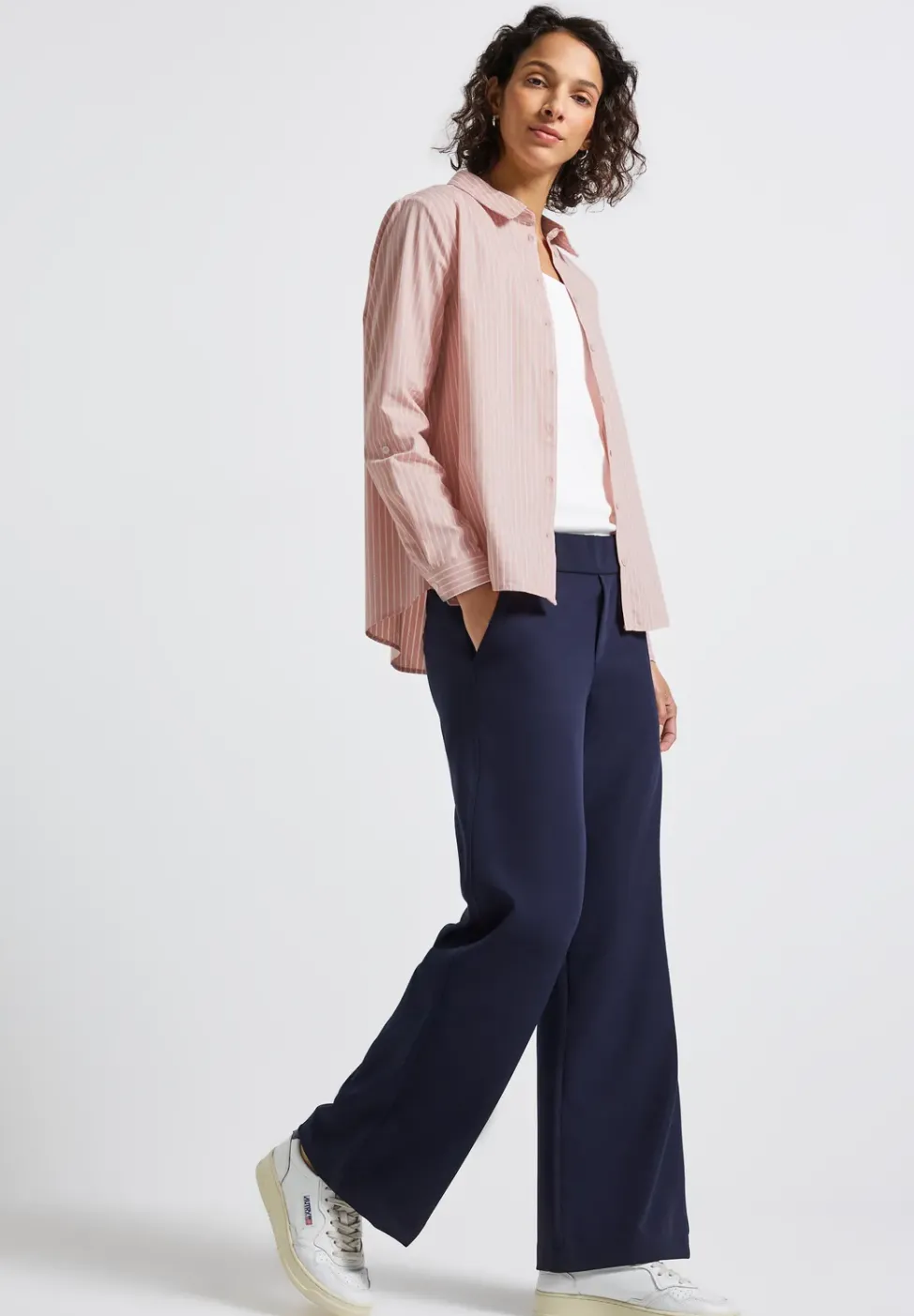 Gestreifte Business Bluse