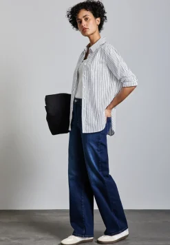 Gestreifte Business Bluse