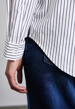 Gestreifte Business Bluse
